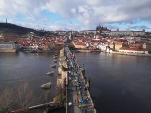 Ланцюг Соборності в Празі / Živý řetěz Jednoty Ukrajiny