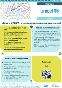 День з UPLIFT - курс підприємництва для молоді / Den s UPLIFT - podnikatelský kurz pro mladé lidi